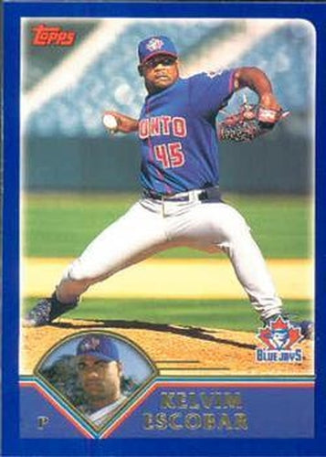 #225 Kelvim Escobar - Toronto Blue Jays - 2003 Topps Baseball
