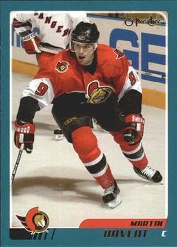 #225 Martin Havlat - Ottawa Senators - 2003-04 O-Pee-Chee Hockey