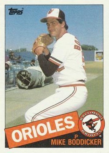#225 Mike Boddicker - Baltimore Orioles - 1985 Topps Baseball