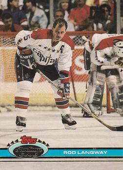 #225 Rod Langway - Washington Capitals - 1991-92 Stadium Club Hockey