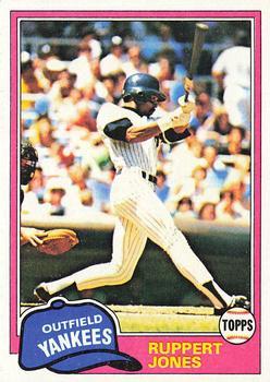 #225 Ruppert Jones - New York Yankees - 1981 Topps Baseball
