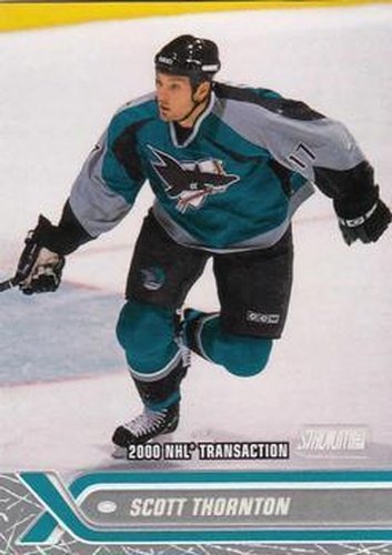 #225 Scott Thornton - San Jose Sharks - 2000-01 Stadium Club Hockey