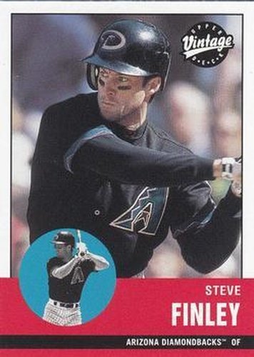 #225 Steve Finley - Arizona Diamondbacks - 2001 Upper Deck Vintage Baseball