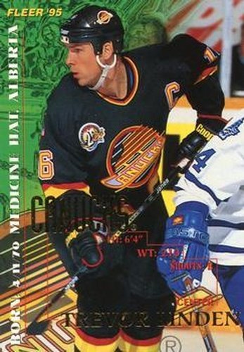 #225 Trevor Linden - Vancouver Canucks - 1994-95 Fleer Hockey
