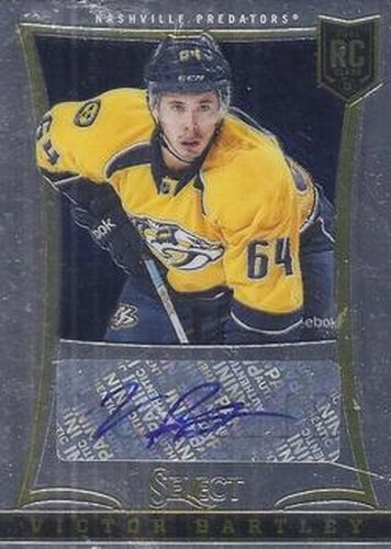 #225 Victor Bartley - Nashville Predators - 2013-14 Panini Select Hockey