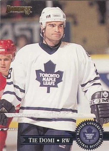 #225 Tie Domi - Toronto Maple Leafs - 1995-96 Donruss Hockey