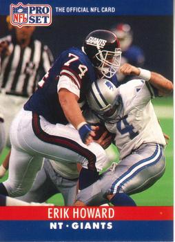 #225 Erik Howard - New York Giants - 1990 Pro Set Football