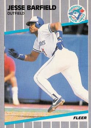 #225 Jesse Barfield - Toronto Blue Jays - 1989 Fleer Baseball