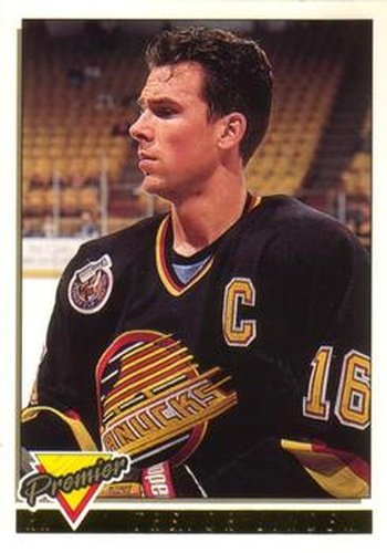#225 Trevor Linden - Vancouver Canucks - 1993-94 O-Pee-Chee Premier Hockey - Gold