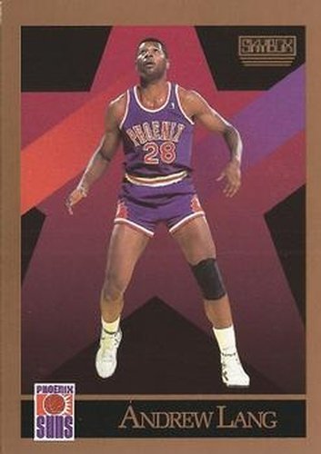 #225 Andrew Lang - Phoenix Suns - 1990-91 SkyBox Basketball