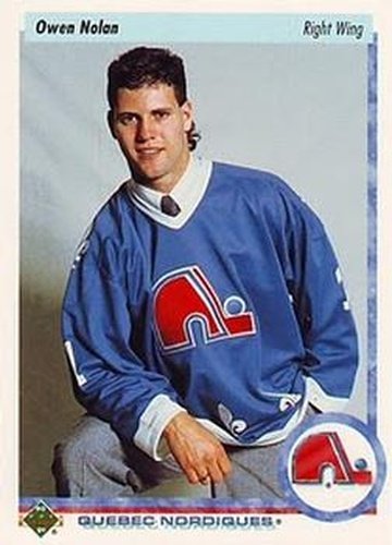 #225 Owen Nolan - Quebec Nordiques - 1995-96 Upper Deck Hockey