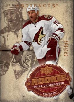 #225 Peter Vandermeer - Phoenix Coyotes - 2008-09 Upper Deck Artifacts Hockey
