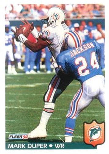 #226 Mark Duper - Miami Dolphins - 1992 Fleer Football