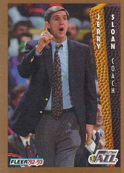 #226 Jerry Sloan - Utah Jazz - 1992-93 Fleer Basketball