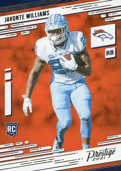 #226 Javonte Williams - Denver Broncos - 2021 Panini Prestige Football