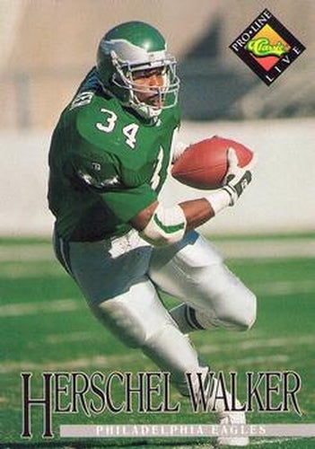 #226 Herschel Walker - Philadelphia Eagles - 1994 Pro Line Live Football