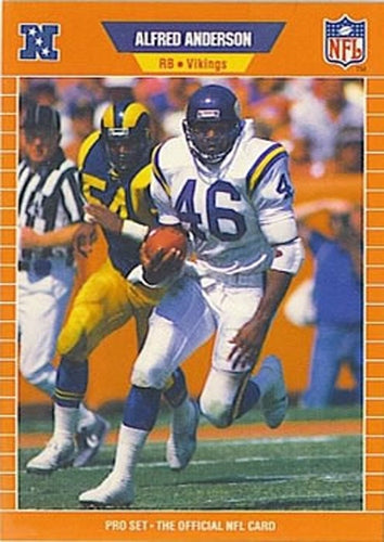 #226 Alfred Anderson - Minnesota Vikings - 1989 Pro Set Football