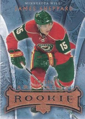 #226 James Sheppard - Minnesota Wild - 2007-08 Upper Deck Artifacts Hockey