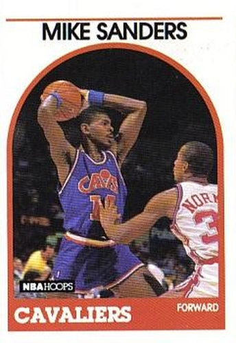 #226 Mike Sanders - Cleveland Cavaliers - 1989-90 Hoops Basketball