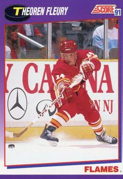 #226 Theoren Fleury - Calgary Flames - 1991-92 Score American Hockey