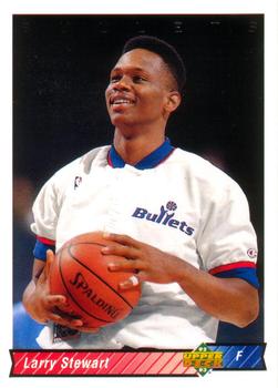 #226 Larry Stewart - Washington Bullets - 1992-93 Upper Deck Basketball