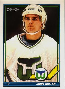 #226 John Cullen - Hartford Whalers - 1991-92 O-Pee-Chee Hockey