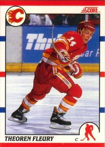 #226 Theoren Fleury - Calgary Flames - 1990-91 Score Canadian Hockey