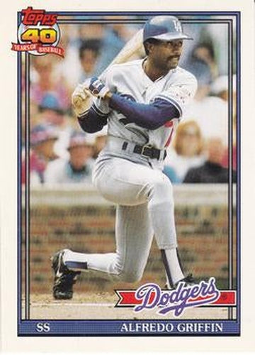 #226 Alfredo Griffin - Los Angeles Dodgers - 1991 O-Pee-Chee Baseball
