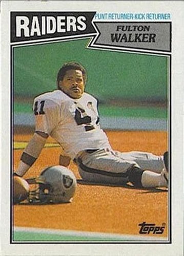 #226 Fulton Walker - Los Angeles Raiders - 1987 Topps Football