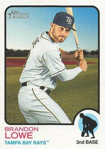 #226 Brandon Lowe - Tampa Bay Rays - 2022 Topps Heritage Baseball