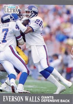 #226 Everson Walls - New York Giants - 1991 Ultra Football