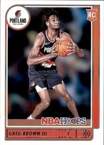 #226 Greg Brown III - Portland Trail Blazers - 2021-22 Hoops Basketball