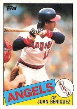 #226 Juan Beniquez - California Angels - 1985 Topps Baseball
