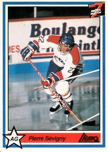 #226 Pierre Sevigny - Saint-Hyacinthe Laser - 1990-91 7th Inning Sketch QMJHL Hockey