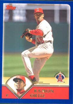 #226 Ramon Ortiz - Anaheim Angels - 2003 Topps Baseball