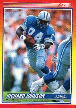 #226 Richard Johnson - Detroit Lions - 1990 Score Football