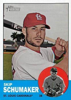 #226 Skip Schumaker - St. Louis Cardinals - 2012 Topps Heritage Baseball