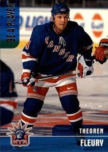 #226 Theoren Fleury - New York Rangers - 1999-00 Be a Player Memorabilia Hockey
