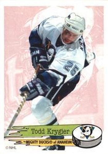 #226 Todd Krygier - Anaheim Mighty Ducks - 1995-96 Panini Hockey Stickers