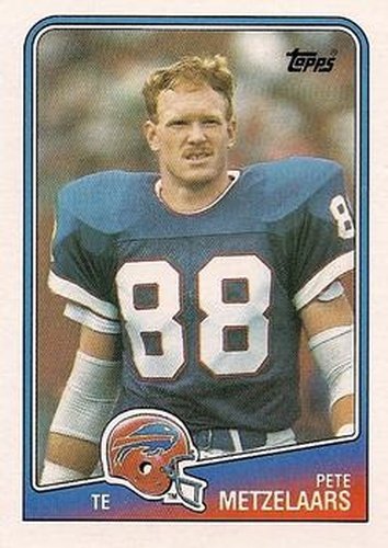 #226 Pete Metzelaars - Buffalo Bills - 1988 Topps Football