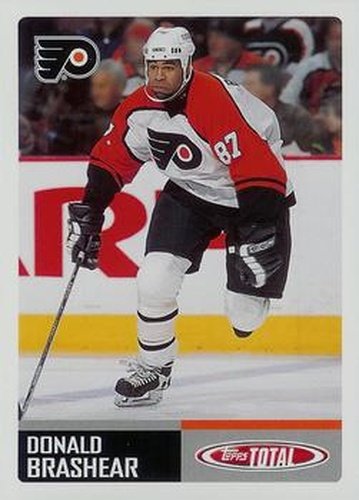 #226 Donald Brashear - Philadelphia Flyers - 2002-03 Topps Total Hockey