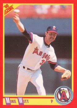 #226 Mike Witt - California Angels - 1990 Score Baseball
