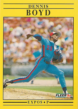 #226 Dennis Boyd - Montreal Expos - 1991 Fleer Baseball