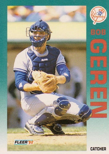 #226 Bob Geren - New York Yankees - 1992 Fleer Baseball