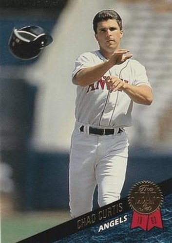 #227 Chad Curtis - California Angels - 1993 Leaf Baseball