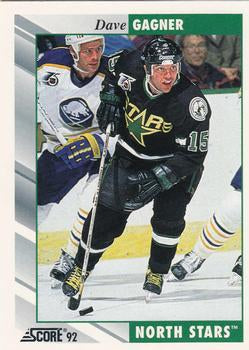 #227 Dave Gagner - Minnesota North Stars - 1992-93 Score USA Hockey