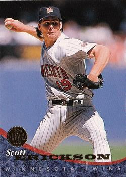 #227 Scott Erickson - Minnesota Twins - 1994 Leaf Baseball