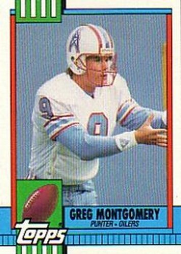 #227 Greg Montgomery - Houston Oilers - 1990 Topps Football