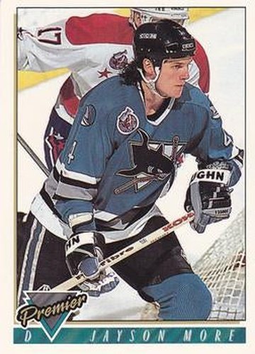 #227 Jayson More - San Jose Sharks - 1993-94 Topps Premier Hockey