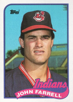 #227 John Farrell - Cleveland Indians - 1989 Topps Baseball